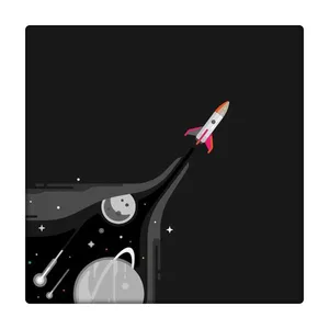 کاشی طرح موشک و فضا کد 1216335