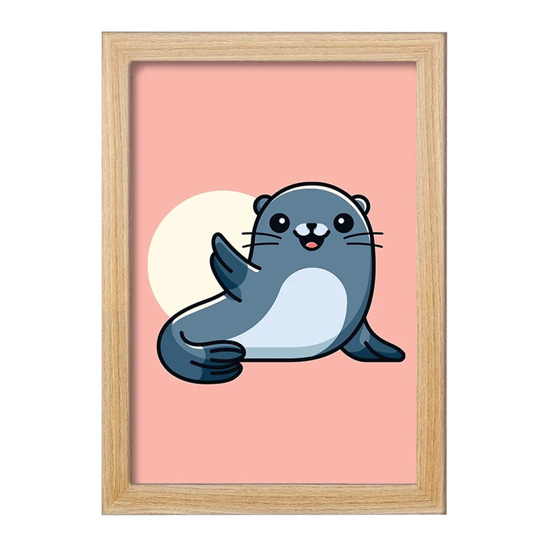 تابلو خندالو مدل حیوانات آبزی شیر دریایی کد 28161