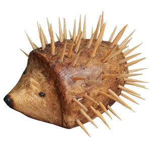 مجسمه چوبی  طرح حیوان مدل جوجه تیغی کد P.G.024