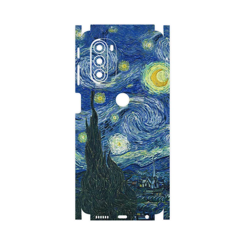 برچسب پوششی ماهوت مدل The Starry Night of van Gogh-FullSkin مناسب برای گوشی موبایل موتورولا Moto G51 5G