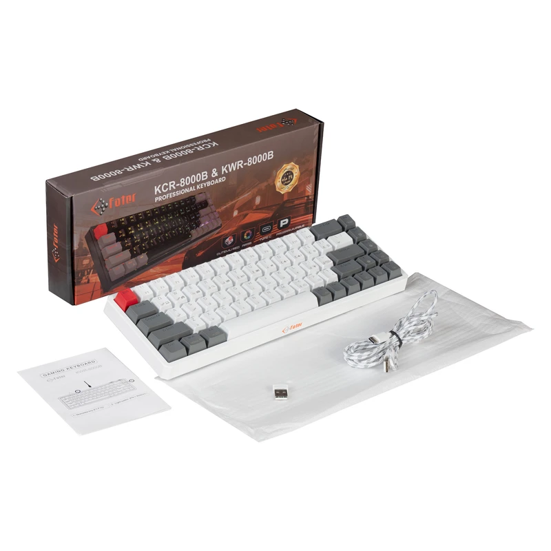 عکس شماره 25 : کیبورد گیمینگ فاطر مدل kcr-8000b، مکانیکال سوییچ قرمز، tenkeyless، نورپردازی rgb