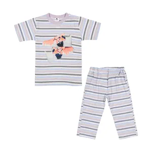 ست تی شرت آستین کوتاه و شلوارک دخترانه کیکی رایکی مدل KBB06351-040