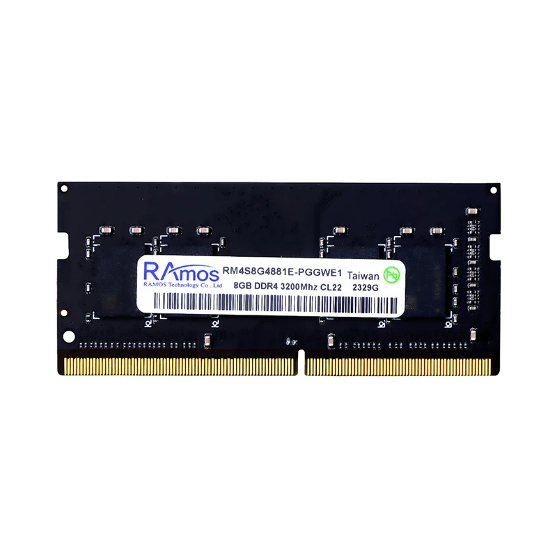رم لپتاپ DDR4 تک کاناله 3200 مگاهرتز CL22 راموس مدل RM4S8G ظرفیت 8 گیگابایت