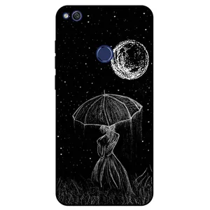 Megafone Girl and Moon 1369 Cover For Honor 8 Lite