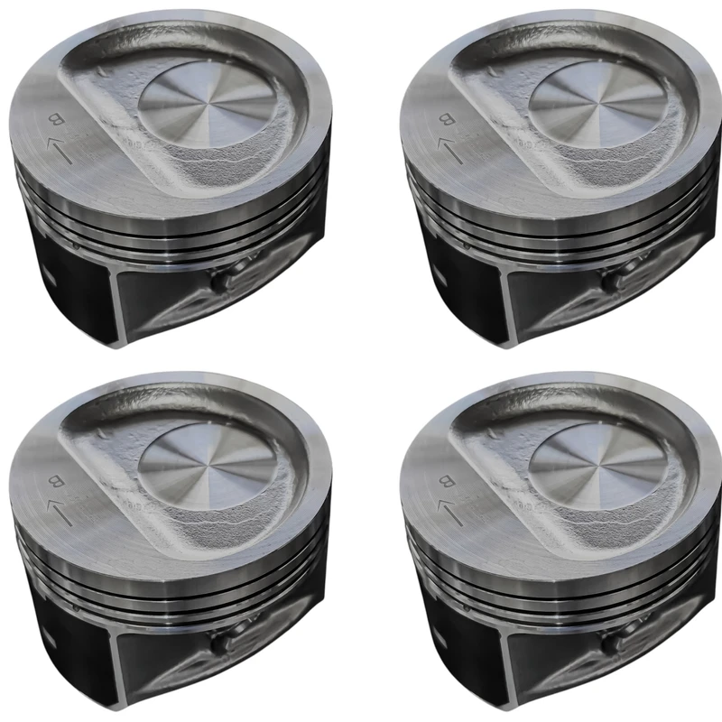 پیستون و گژن پین خودرو فورس مدل استاندارد کد Roa مناسب برای وانت پیکان و پژو روآ بسته ۴ عددی