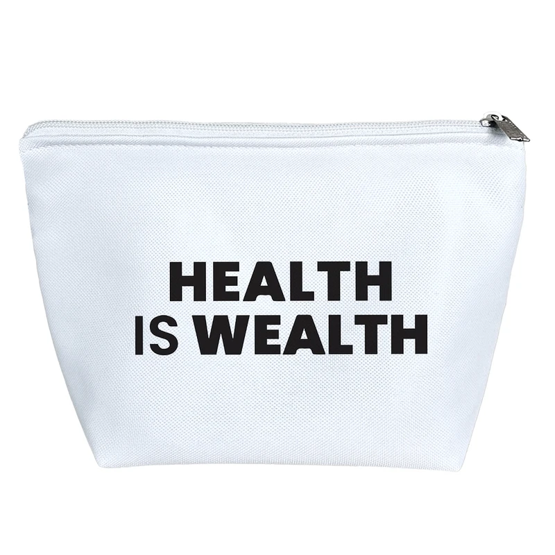 کیف لوازم آرایش دخترانه خندالو مدل Health Is Wealth کد 6610