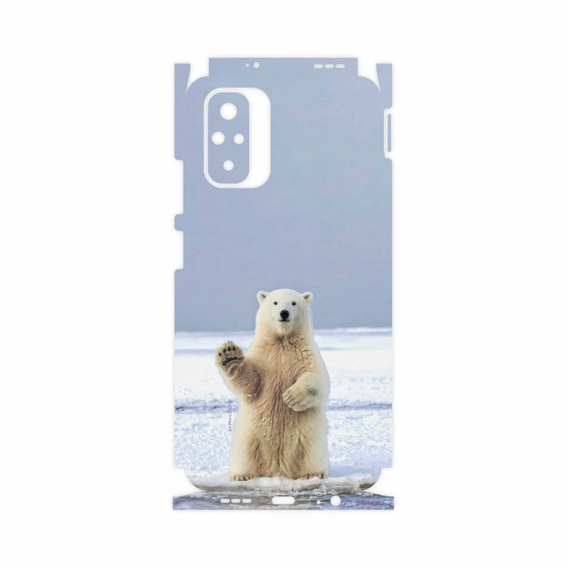 برچسب پوششی ماهوت مدل Polar-bear-FullSkin مناسب برای گوشی موبایل شیائومی Redmi Note 10s