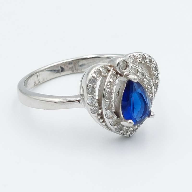 انگشتر نقره زنانه مدل جواهری  کد 20576