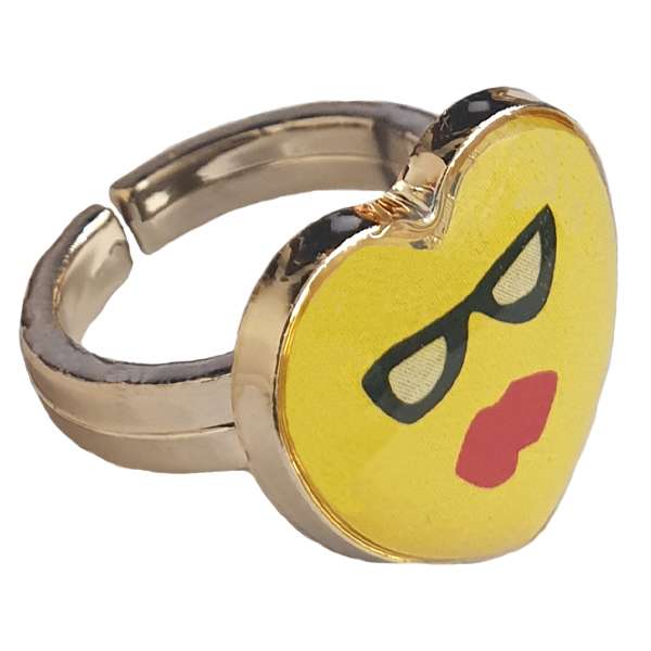 انگشتر دخترانه طرح استیکر کد 15