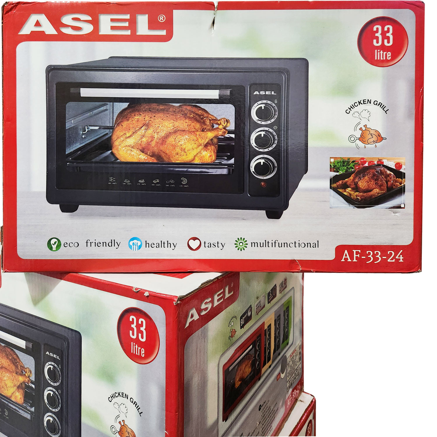 آون توستر آسل مدل AF-33-24 آون توستر آسل مدل AF-33-24