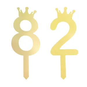 تاپر کیک هانستو مدل عدد 82 کد TPN82 بسته 2 عددی