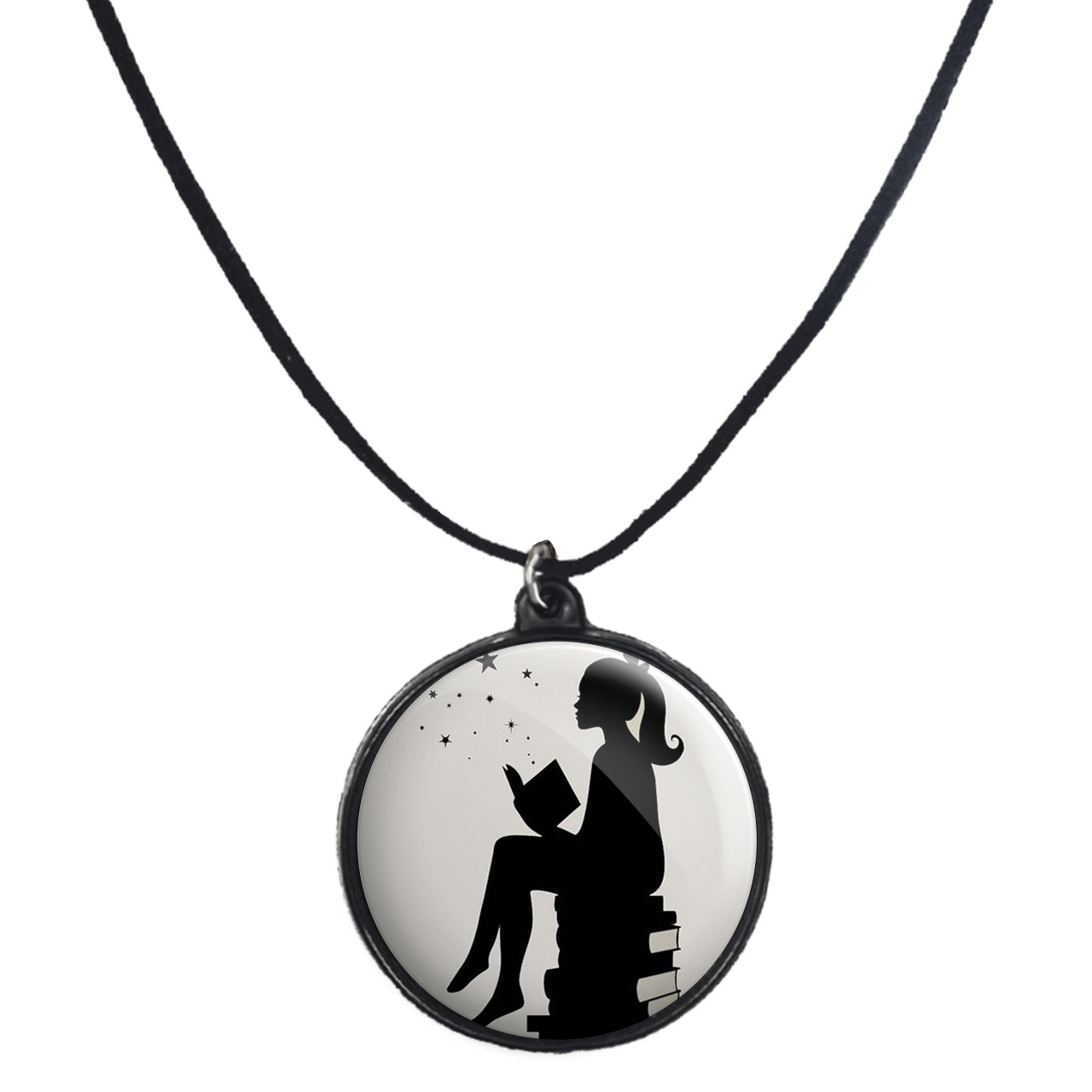 گردنبند پرمانه طرح دخترونه کد pmb.4546 مدل دو طرفه