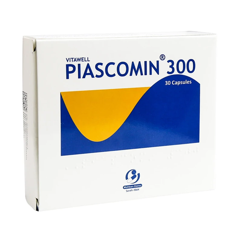 کپسول پیاسکومین 300 میلی گرم ویتاول مهبان دارو بسته 30 عددی