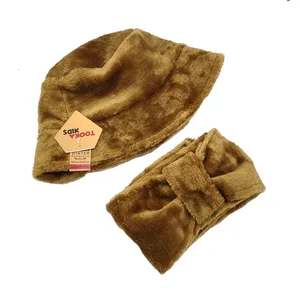 ست کلاه و شال گردن دخترانه مدل باکت کرواتی 04