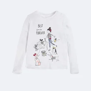 تی شرت آستین بلند دخترانه کول کلاب مدل CCG1924789