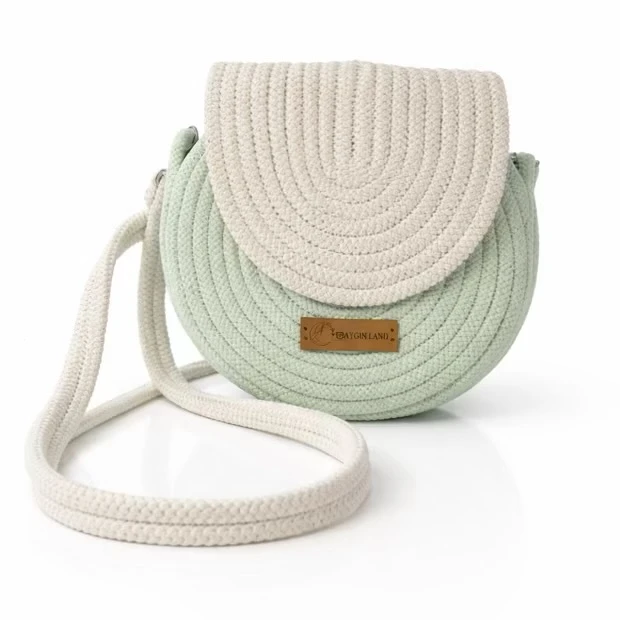 کیف دوشی دست دوز زنانه مدل پاستیلی