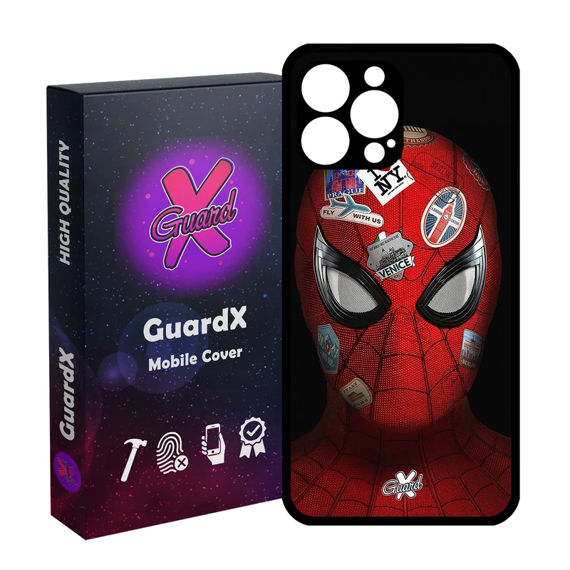 کاور گارد ایکس طرح Spider Man مدل Glass10033 مناسب برای گوشی موبایل اپل iPhone 14 Pro Max