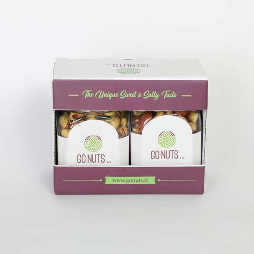  آجیل هدیه گلینوش 2 مخلوط و پسته احمدآقایی گوناتس - 400 گرم