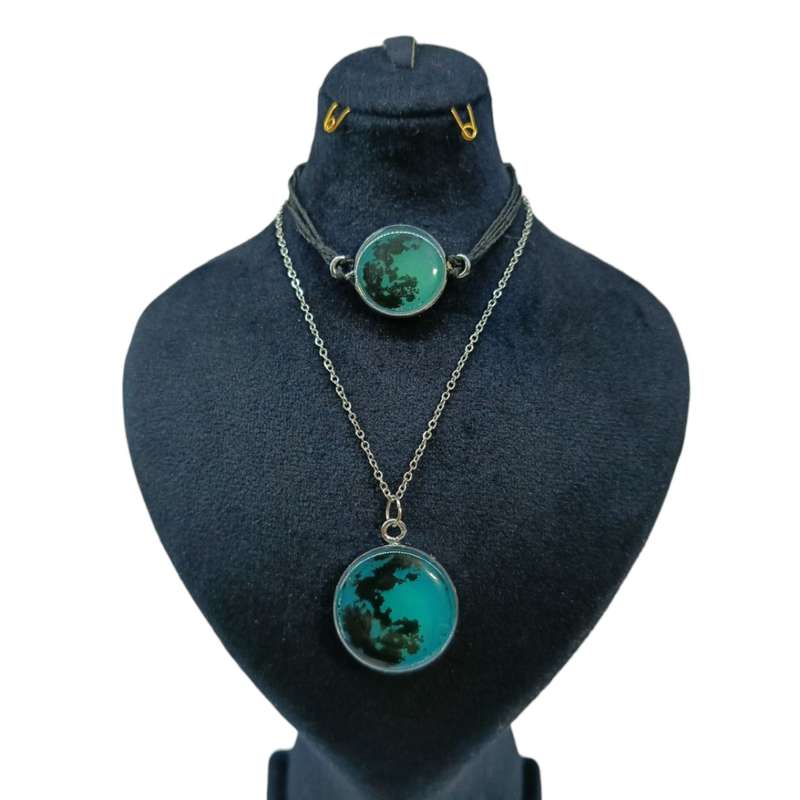 نیم ست زنانه مدل ماه شب تاب