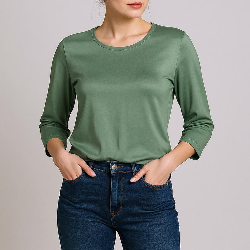 بلوز آستین سه ربع زنانه افراتین مدل 7577