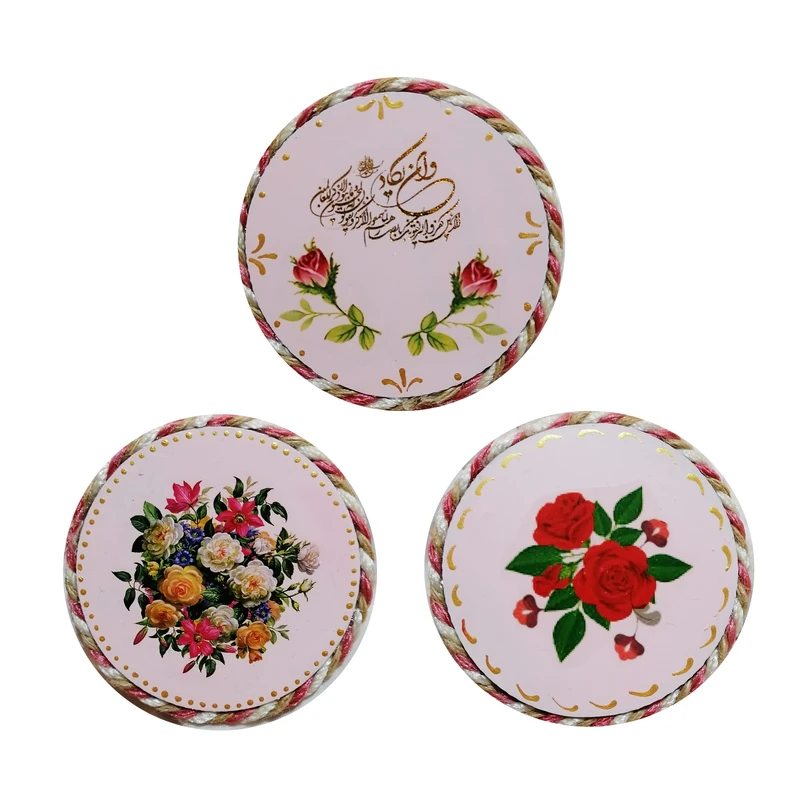 دیوارکوب طرح وان یکاد و بوته گل کد 8906 مجموعه 3 عددی