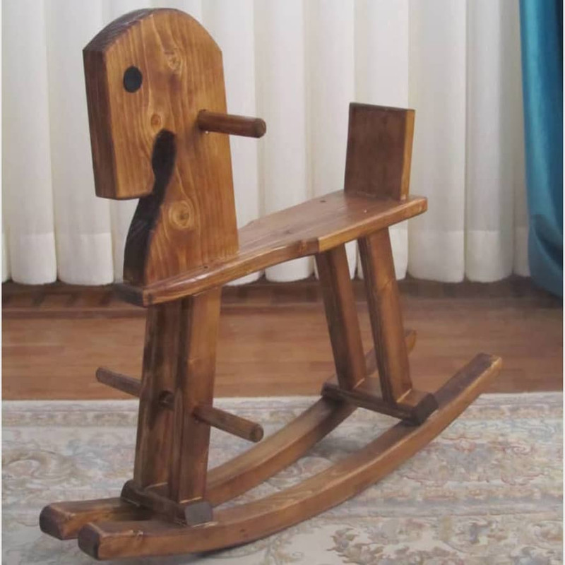 راکر کودک مدل اسب چوبی