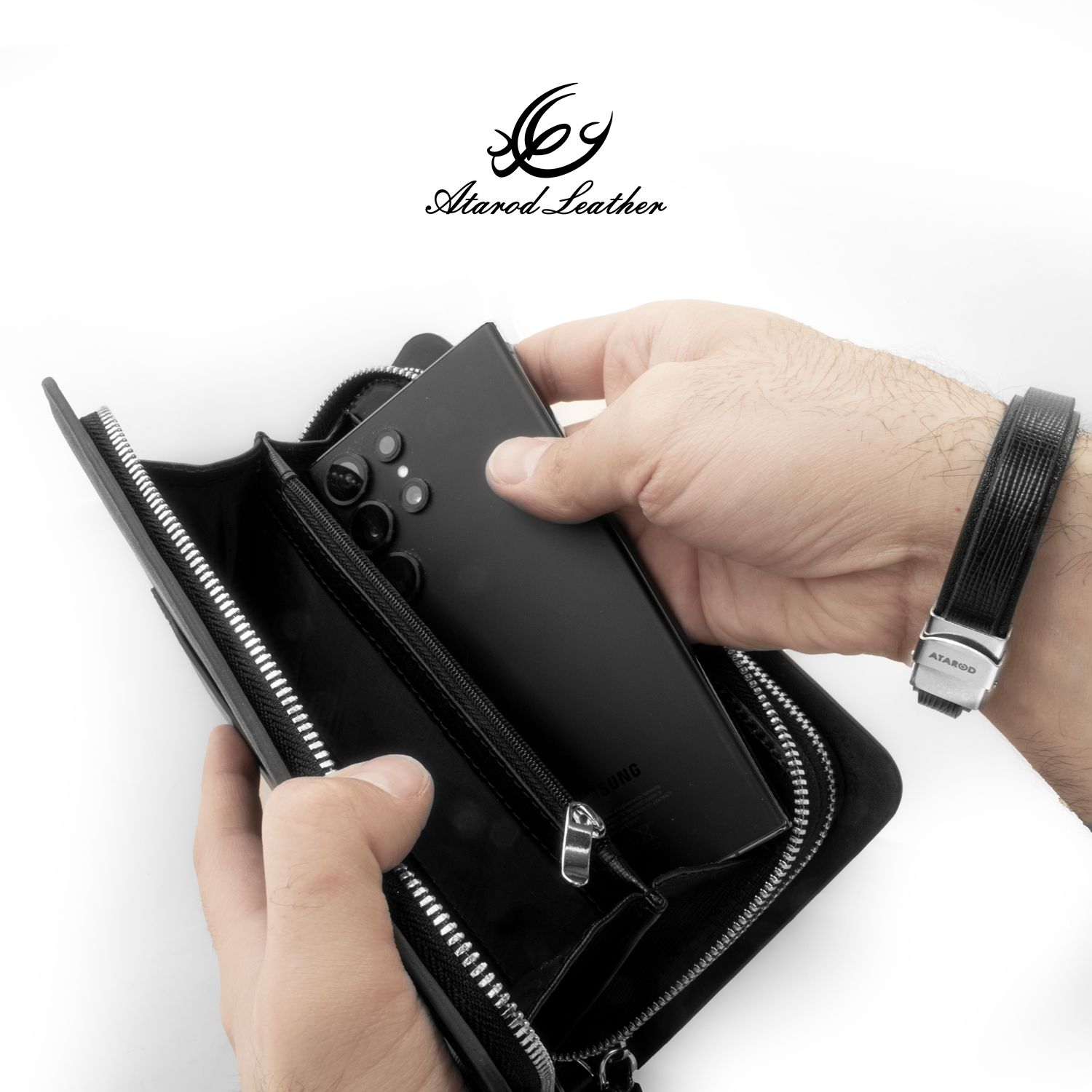 کیف مدارک چرم عطارد مدل چرم طبیعی کد K46 -  - 10