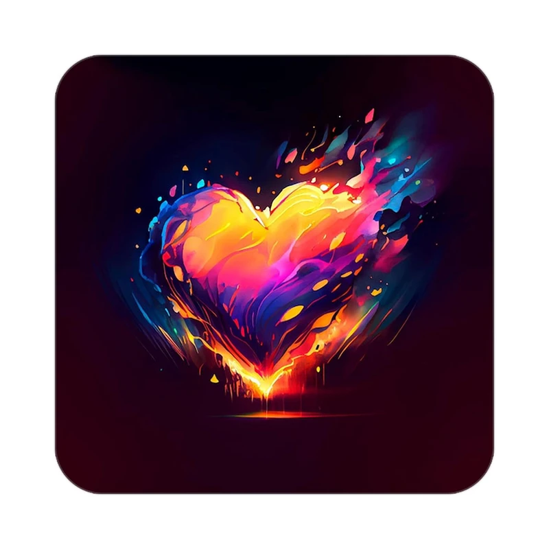 زیر لیوانی کاکتی مدل عاشقانه کد mp12972