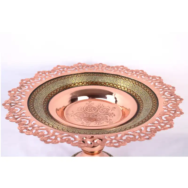 شیرینی خوری خاتم کاری طرح مشبک کد k20