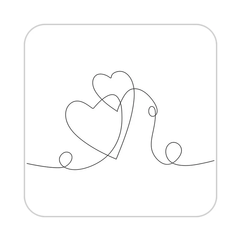 زیر لیوانی کاکتی طرح عاشقانه مدل mp36866