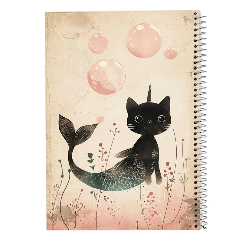 دفتر شطرنجی 50 برگ مدوپد طرح موجودات فانتزی کد DF17120