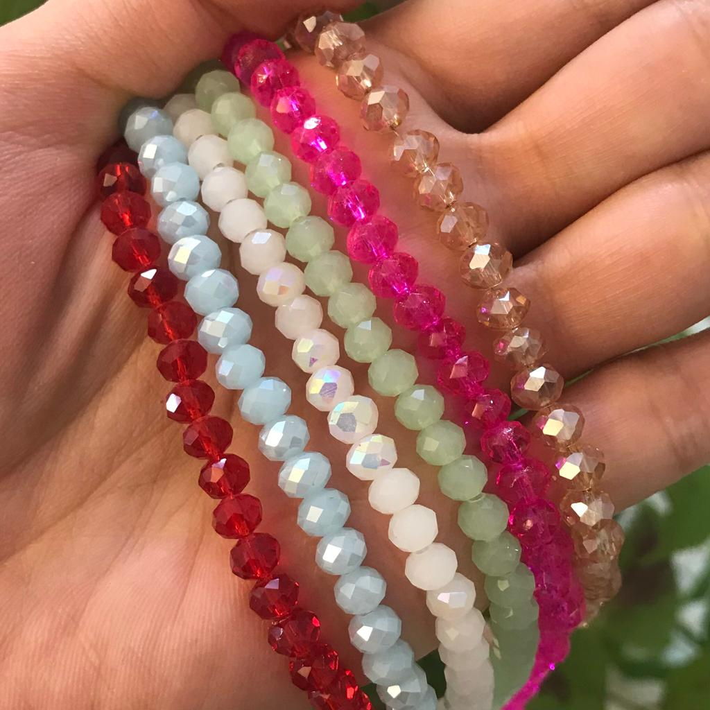 مهره دستبند مدل کریستال کد 252 مجموعه 550 عددی