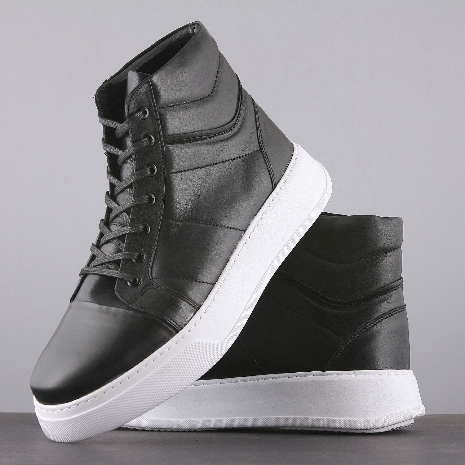 نیم بوت مردانه چرم یلسان مدل  بایا کد mshk -BYA-509-GN-NEW -  - 5