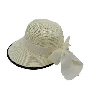 کلاه آفتابگیر زنانه مدل ساحلی حصیری