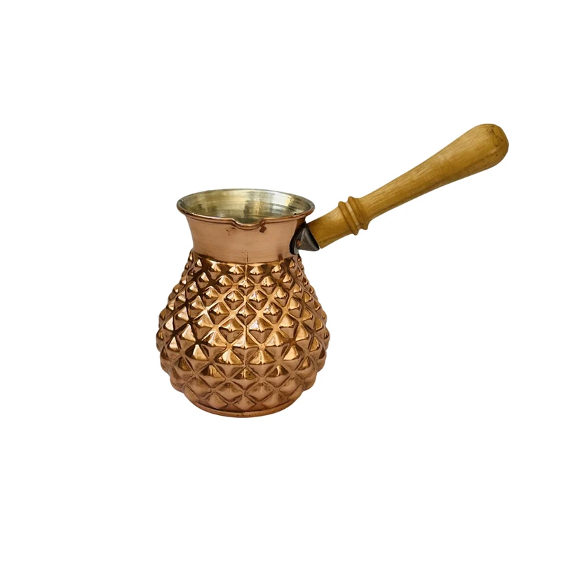 قهوه جوش مسی طرح گرد سه بعدی کد ZH420.1 