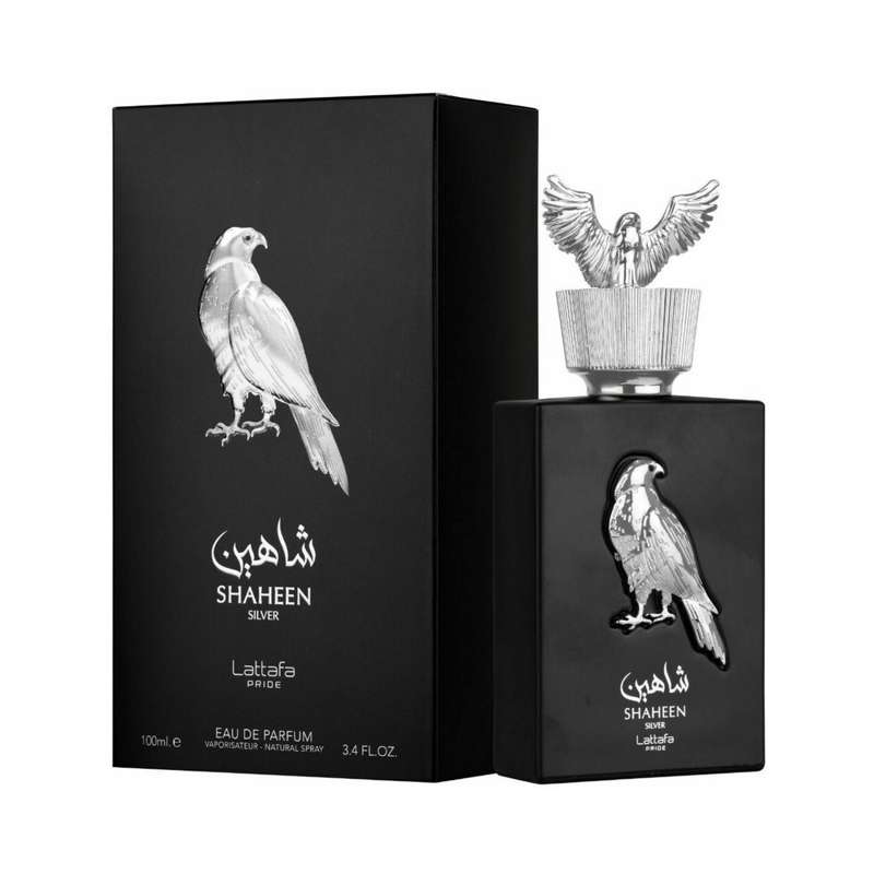 ادو پرفیوم مردانه لطافه مدل شاهین حجم 100 میلی لیتر ادو پرفیوم مردانه لطافه مدل شاهین حجم 100 میلی لیتر