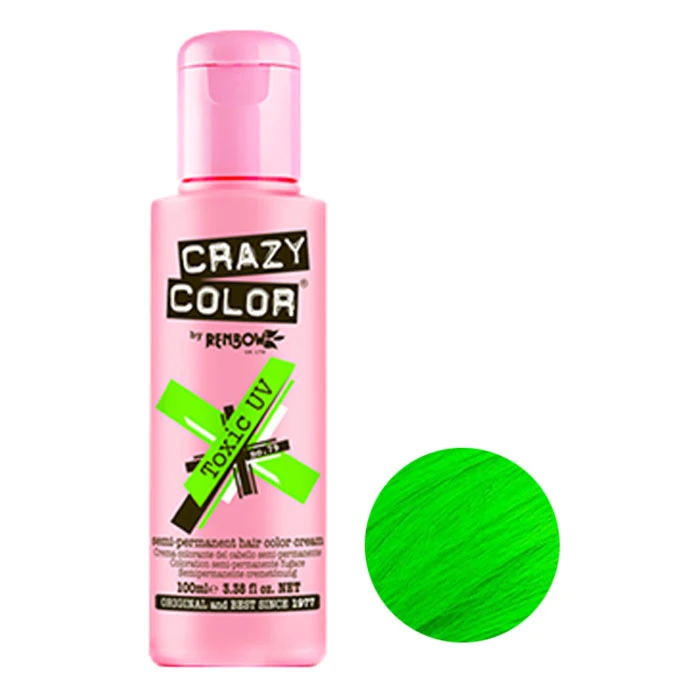 شامپو رنگ مو کریزی کالر مدل 79 رنگ سبز چمنی حجم 100 میلی لیتر