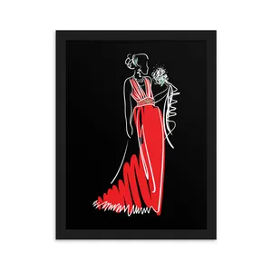 Minimal Wall Art Bride Design Code 2729