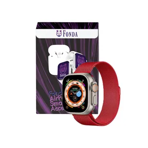 بند فوندا مدل میلانس-Milanese مناسب برای اپل واچ اولترا 49 میلیمتری