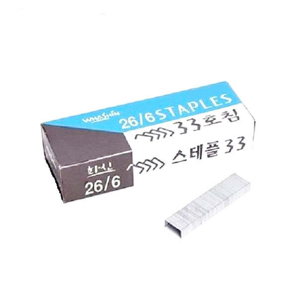 سوزن منگنه واشین مدل 33 سایز 26.6 بسته 1000 عددی سوزن منگنه واشین مدل 33 سایز 26.6 بسته 1000 عددی