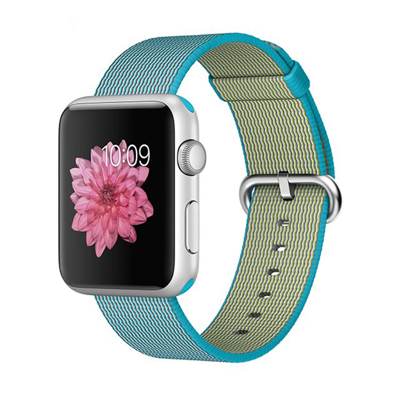 ساعت هوشمند اپل واچ مدل Sport 42mm Silver Aluminum Case With Scuba Blue Nylon Band