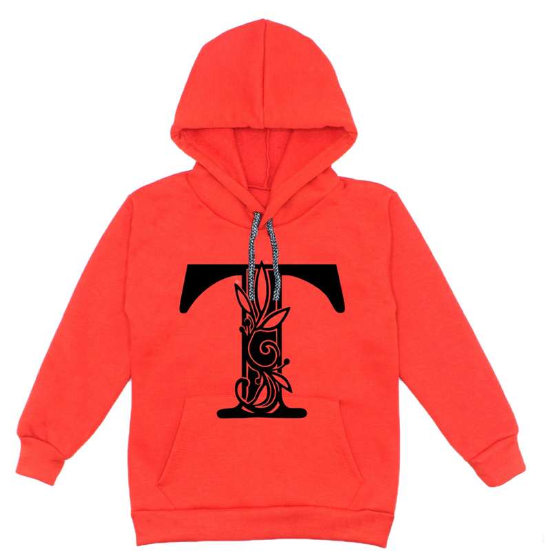 هودی دخترانه مدل A18 T رنگ قرمز