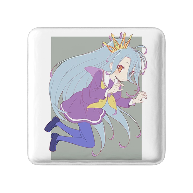 پیکسل خندالو طرح شیرو انیمه نو گیم نو لایف مدل مربعی کد 32443