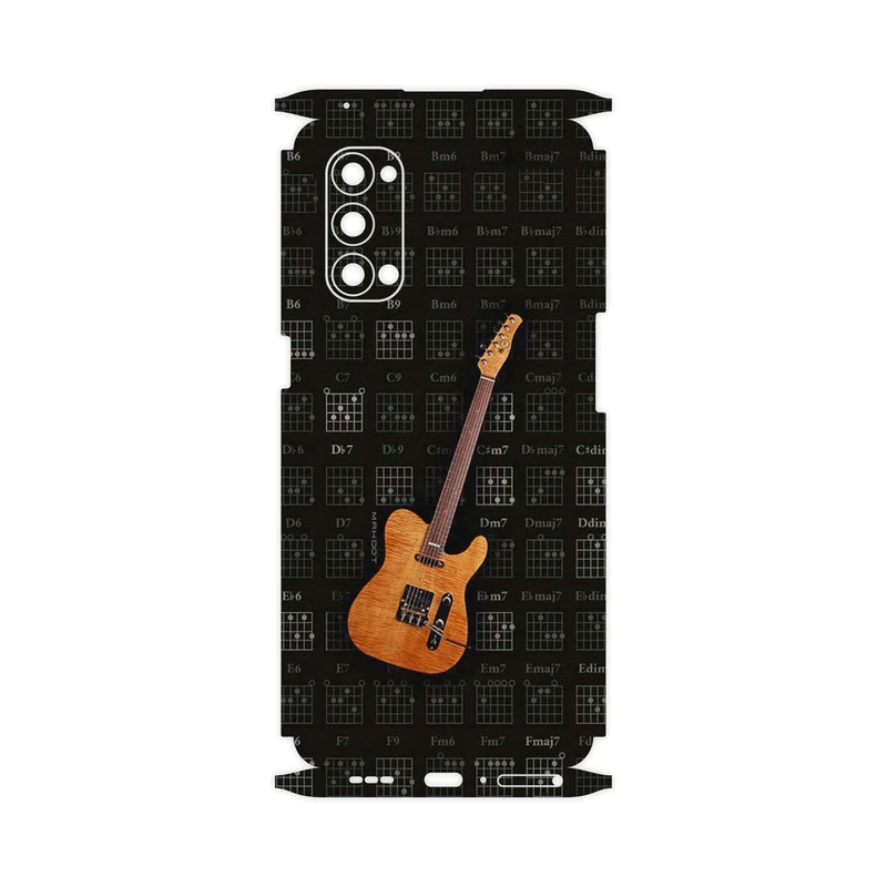 برچسب پوششی ماهوت مدل Guitar_Instrument-FullSkin مناسب برای گوشی موبایل اپو Reno4 Pro 5G