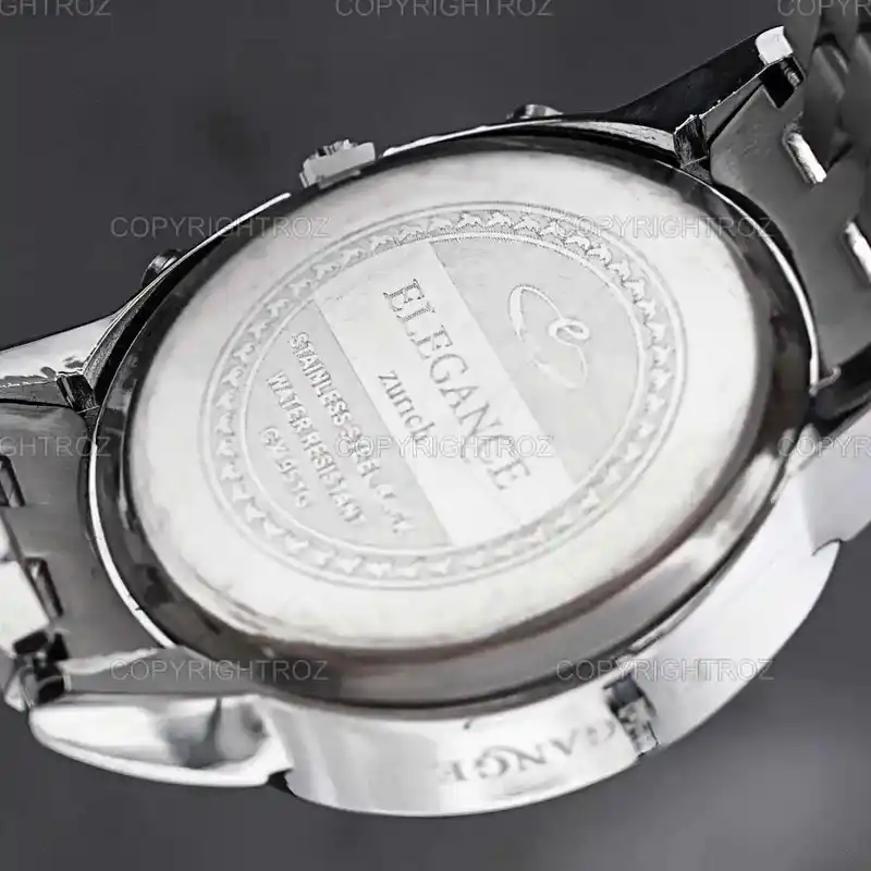 ست ساعت مچی عقربه ای زنانه و مردانه الگانس مدل سه موتور فعال کورنوگراف tm