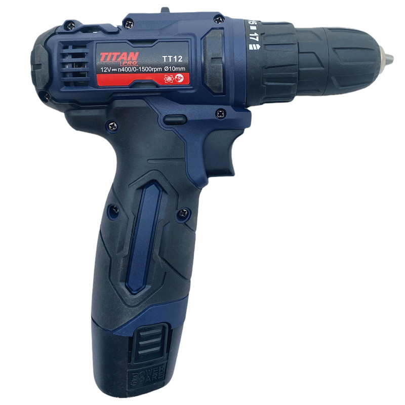 دریل پیچ گوشتی شارژی تیتان پرو مدل TT12
