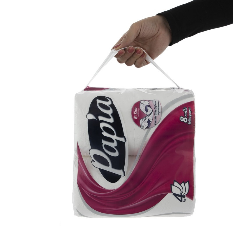 دستمال توالت پاپیا مدل پروانه دو بسته 8 عددی دستمال توالت پاپیا مدل پروانه دو بسته 8 عددی