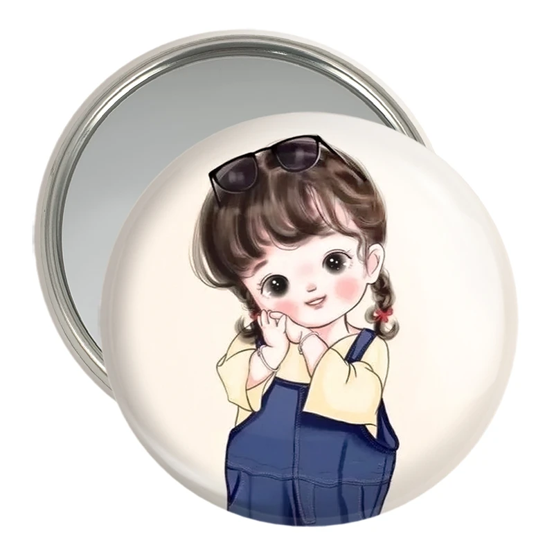 آینه جیبی خندالو مدل دخترانه فانتزی کد 25714