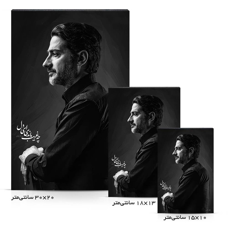 تابلو شاسی مدل همایون شجریان طرح چه غریب ماندی ای دل کد 4G355
