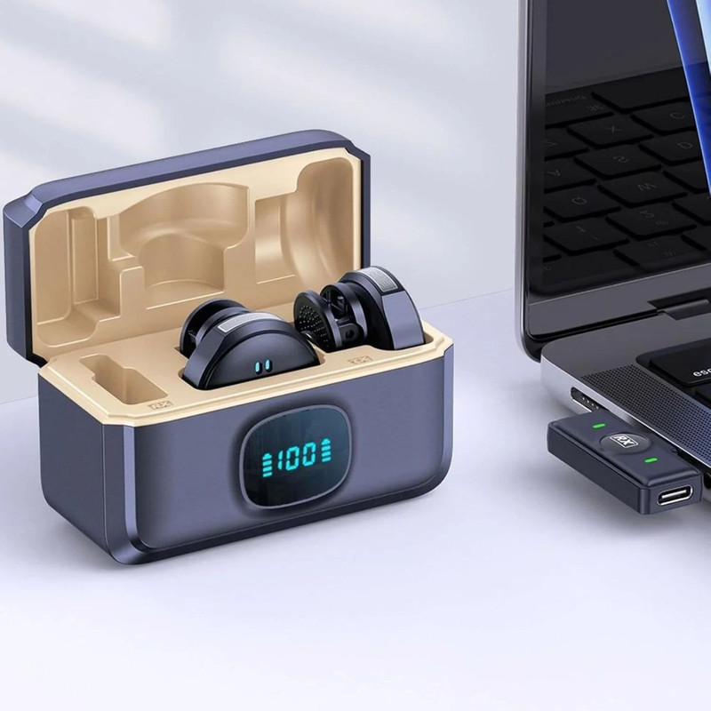 میکروفون یقه‌ای بی‌سیم مدل SH8 با درگاه USB Type-C